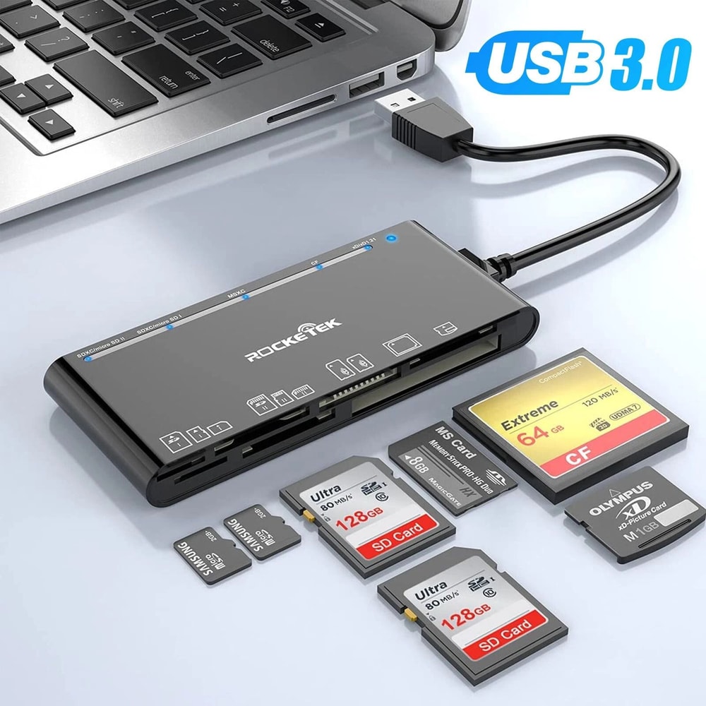 USB Memory Card Reader For SD Micro SD CF SDXC HighSpeed Adapter For Efficient Data Transfer 7