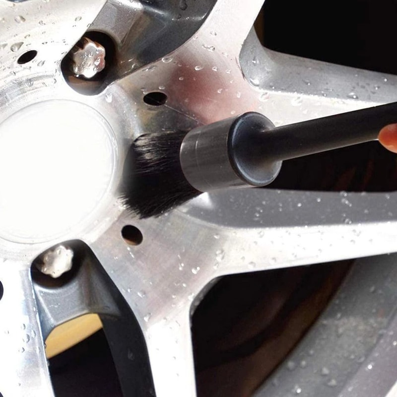 Boar Hair Car Detailing Brush Kit Premium Auto Interior Wheel Cleaner Set 13