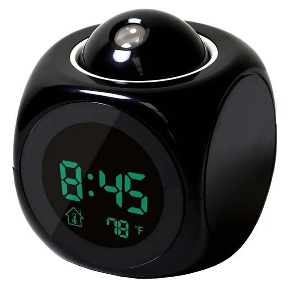 Smart Projection Alarm Clock With LED Display Voice Weather And USB Charging 6
