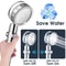 HighPressure Adjustable Turbine Shower Head For Water Saving Powerful Spray 11