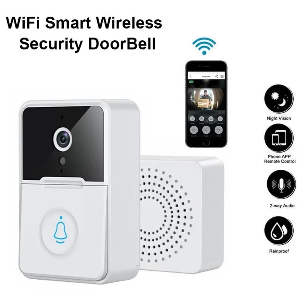 Smart WiFi Doorbell Camera With Night Vision And Two Way Audio Wireless Video Doorbell 1