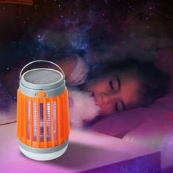 solar usb mosquito killer light outdoor insect zapper & fly trap lamp