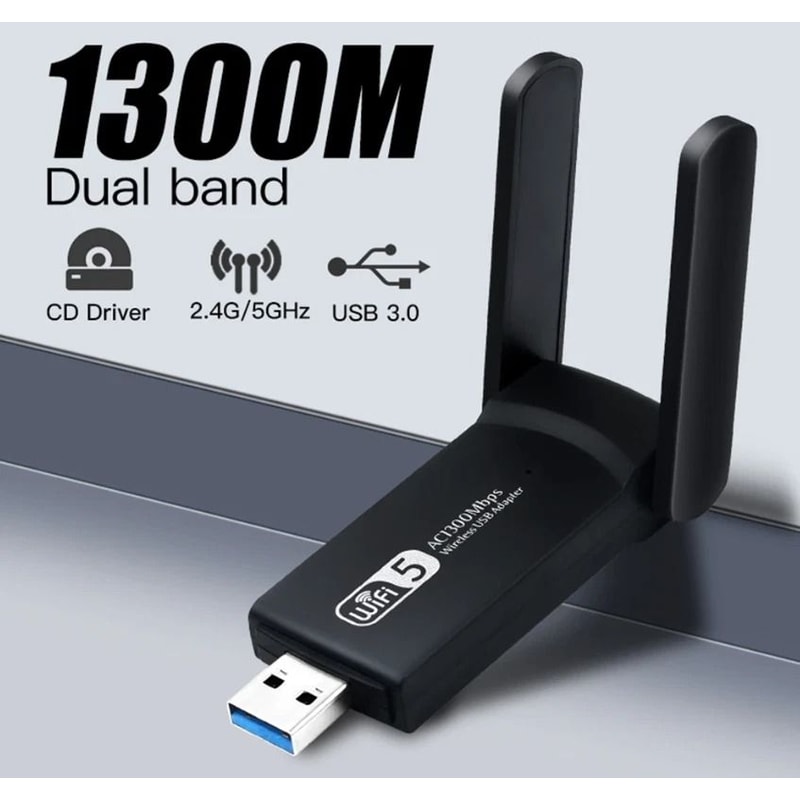 WiFi Adapter Long Range Dual Band GHz Wireless USB 2