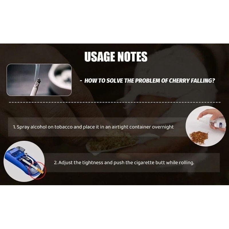 Automatic Electric Cigarette Rolling Machine DIY Tobacco Injector Maker 10