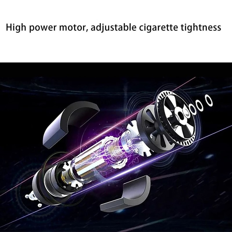 Automatic Electric Cigarette Rolling Machine DIY Tobacco Injector Maker 8