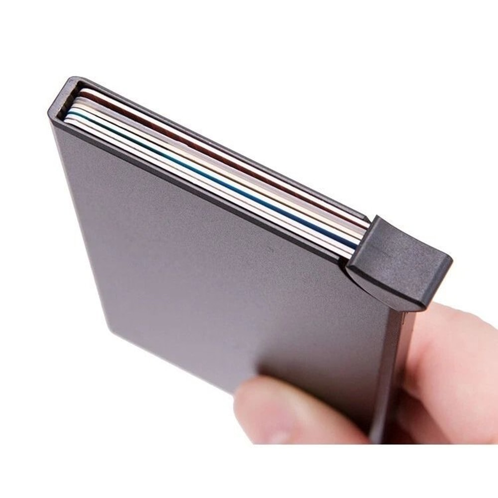 Mens RFID Blocking Wallet Carbon Fiber Slim Money Clip With Credit Card Holder Secure Stylish 4