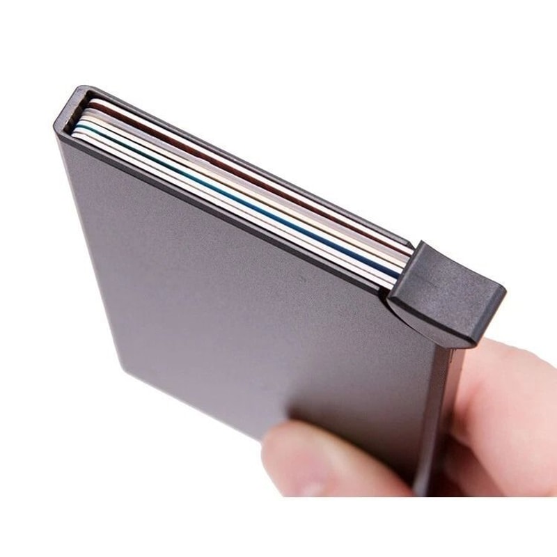 Mens RFID Blocking Wallet Carbon Fiber Slim Money Clip With Credit Card Holder Secure Stylish 4