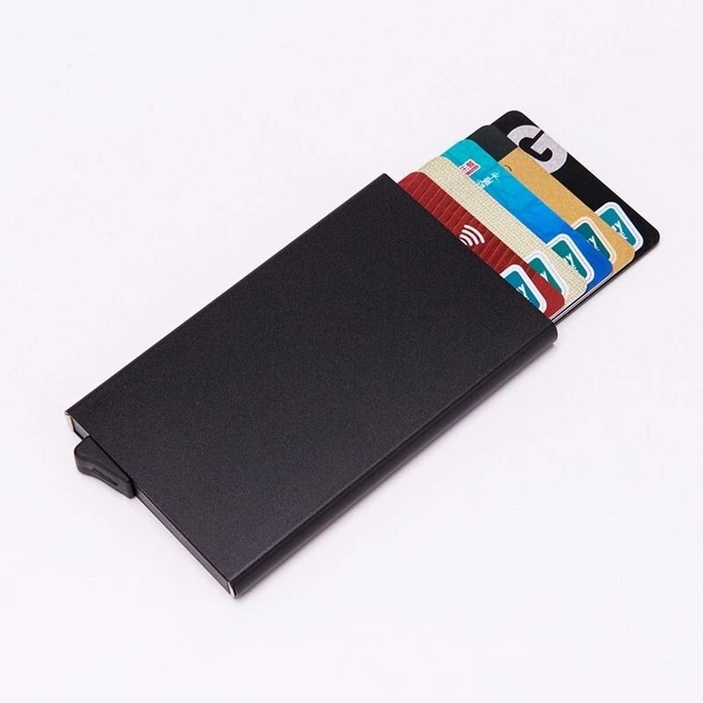 Mens RFID Blocking Wallet Carbon Fiber Slim Money Clip With Credit Card Holder Secure Stylish 6
