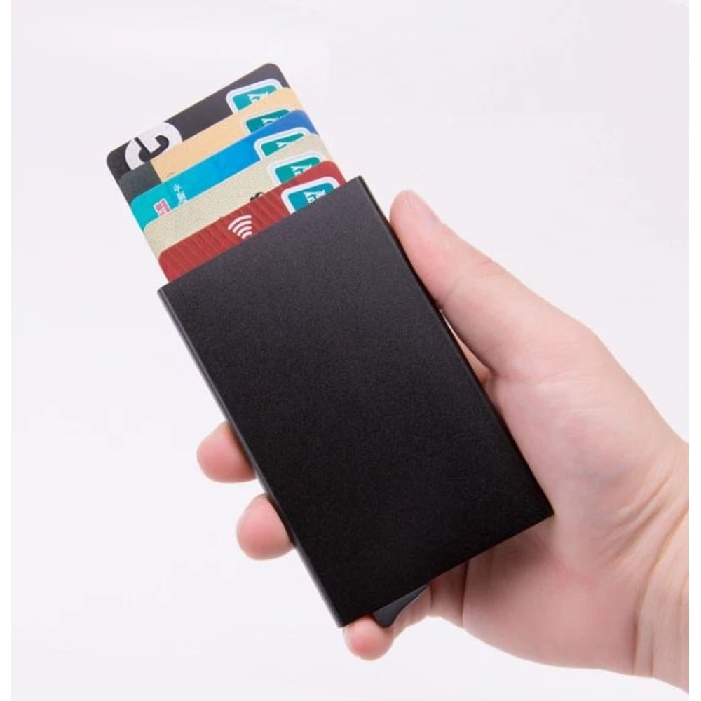 Mens RFID Blocking Wallet Carbon Fiber Slim Money Clip With Credit Card Holder Secure Stylish 7