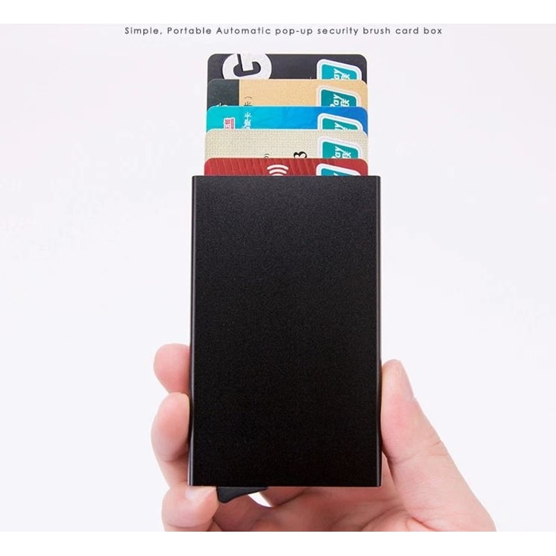 Mens RFID Blocking Wallet Carbon Fiber Slim Money Clip With Credit Card Holder Secure Stylish 8