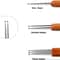 Bamboo Handle Crochet Needle Set For Dreadlock Hair Braiding Durable DIY Tool 2