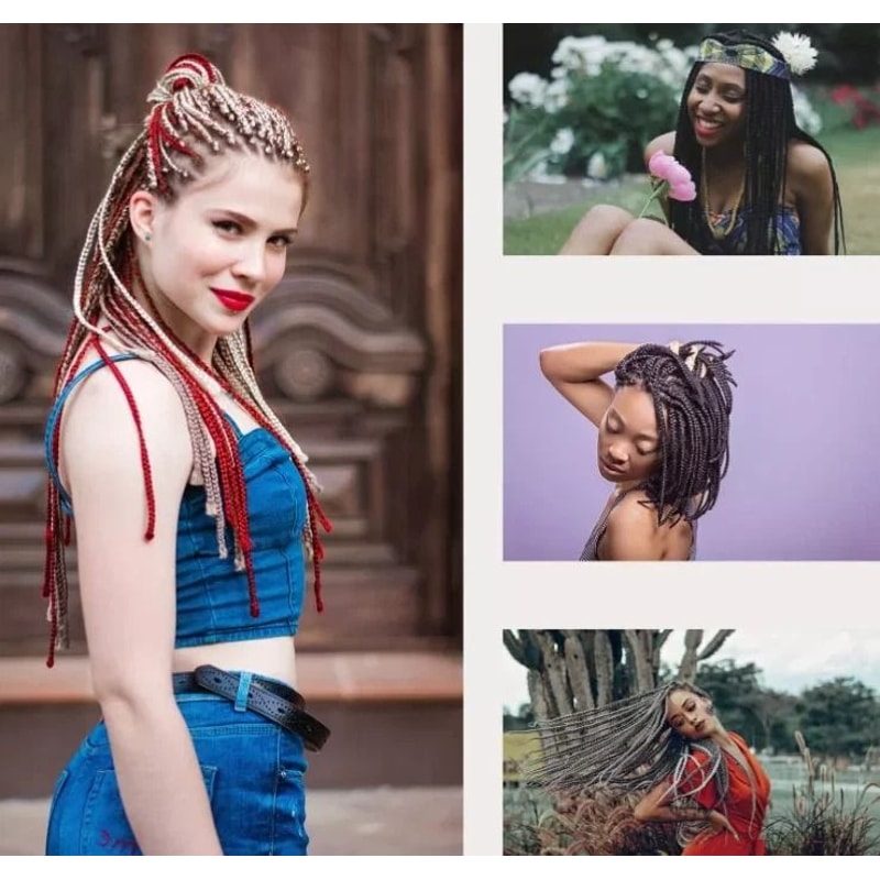 Bamboo Handle Crochet Needle Set For Dreadlock Hair Braiding Durable DIY Tool 6