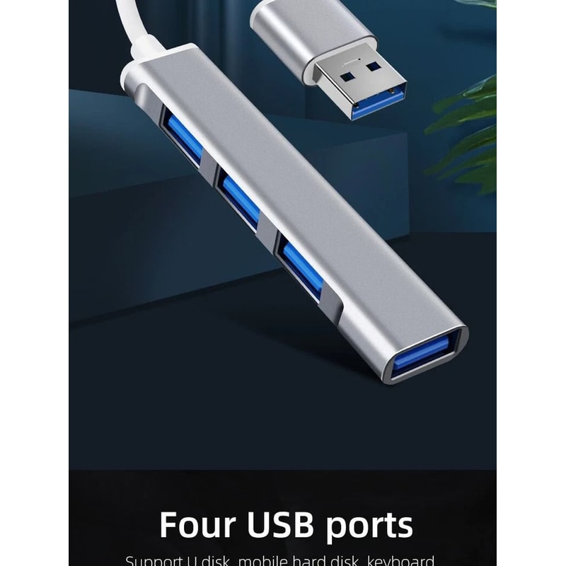 USBC To USB Hub Splitter 4 Port Adapter For MacBook Pro PC IPad 5