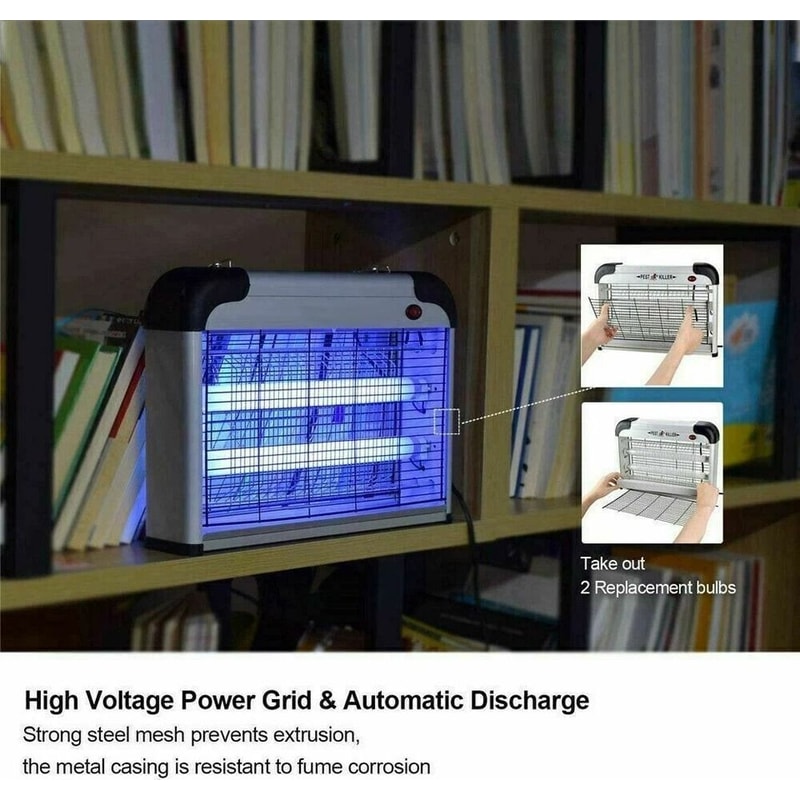 Electric Mosquito Zapper Insect Killer Lamp Indoor Outdoor Bug Pest Fly Trap 4