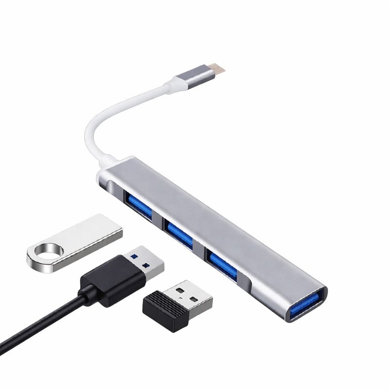USBC To USB Hub Splitter Port Adapter For MacBook Pro PC IPad 0