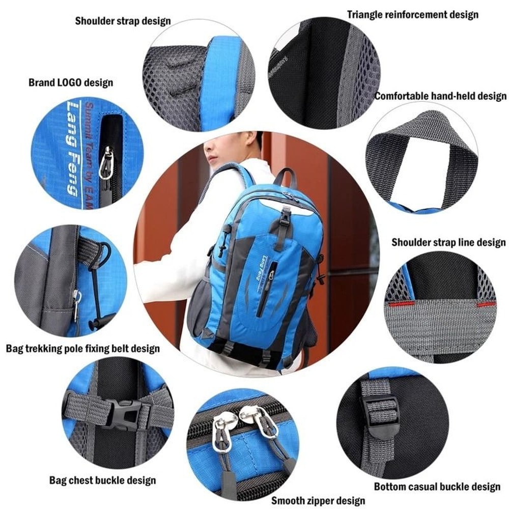 Travel Backpack For Men And Women Camping Laptop Backpack Hiking School Book Bag 3