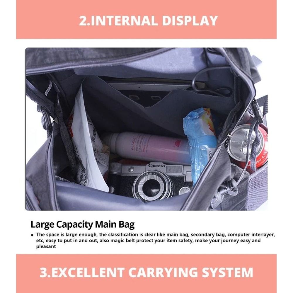 Travel Backpack For Men And Women Camping Laptop Backpack Hiking School Book Bag 14