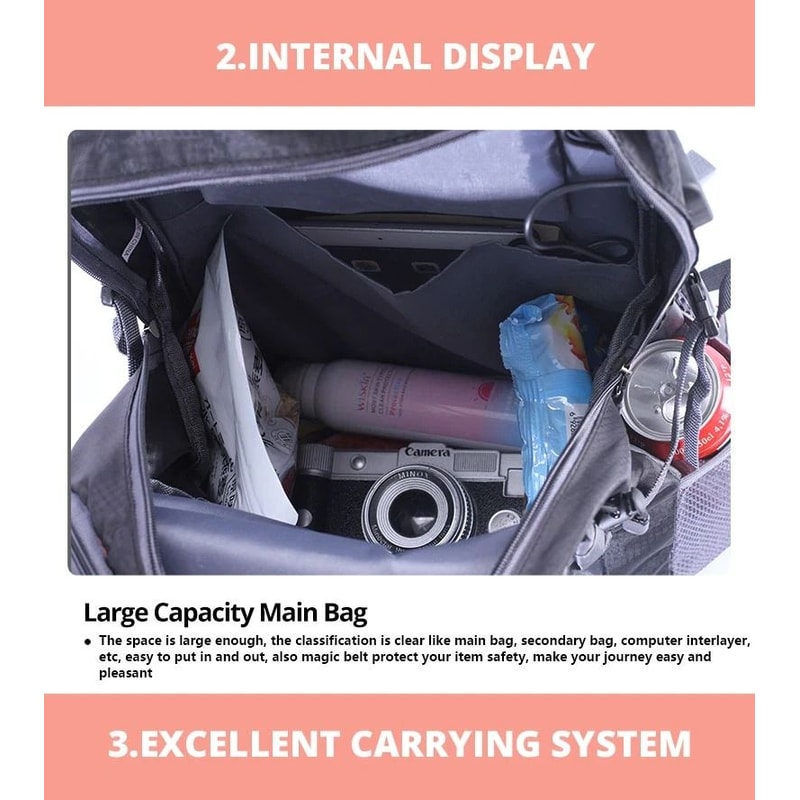 Travel Backpack For Men And Women Camping Laptop Backpack Hiking School Book Bag 14