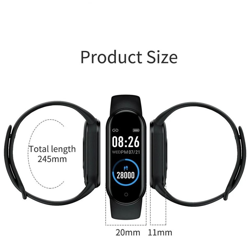 Smart Watch Fitness Tracker With Heart Rate Monitor Blood Pressure Measurement And Activity Trackin 7