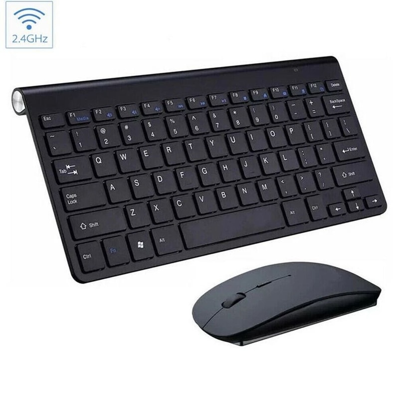 Mini Wireless Keyboard And Mouse Set Waterproof Wireless For Mac And PC Compact Quiet And Sleek Des 1