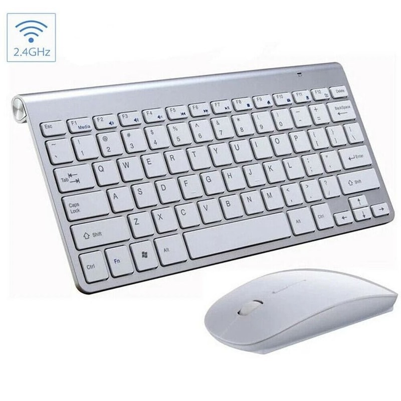 Mini Wireless Keyboard And Mouse Set Waterproof Wireless For Mac And PC Compact Quiet And Sleek Des 0