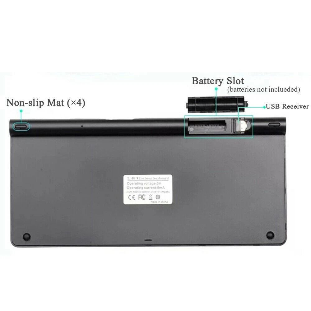 Mini Wireless Keyboard And Mouse Set Waterproof Wireless For Mac And PC Compact Quiet And Sleek Des 6