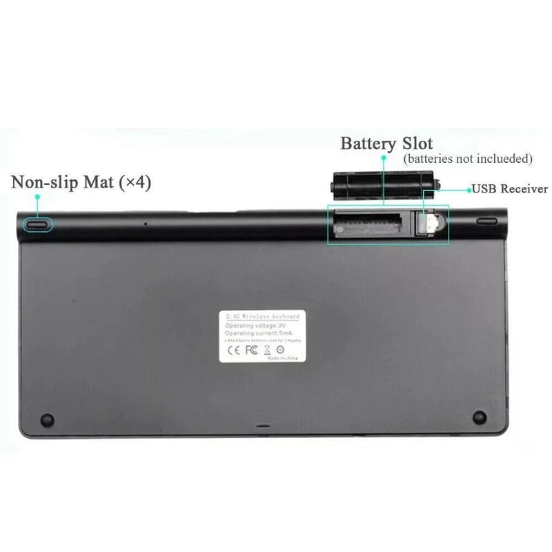 Mini Wireless Keyboard And Mouse Set Waterproof Wireless For Mac And PC Compact Quiet And Sleek Des 6