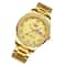 Luxury Gold Mens Watch Waterproof Stainless Steel Quartz Analog Watch Classic Business Dress Timepi 2