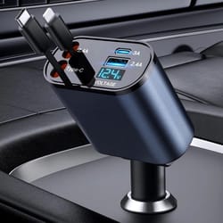 car charger fast charging adapter with usb type-c & dual ports