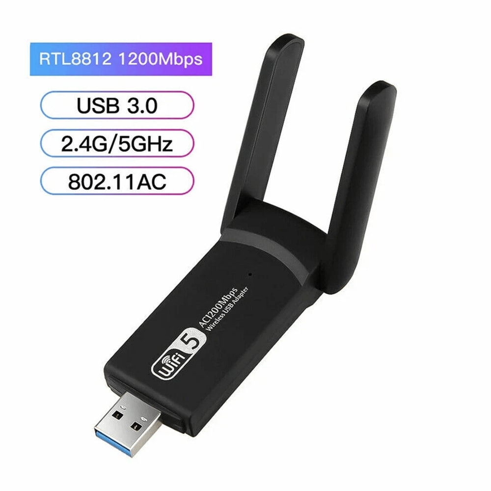 Long Range AC Dual Band 5GHz USB WiFi Adapter With HighGain Antennas 8