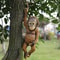 Monkey Chimp Hanging Rope Garden Ornament Outdoor Resin Sculpture For Garden Decor 1
