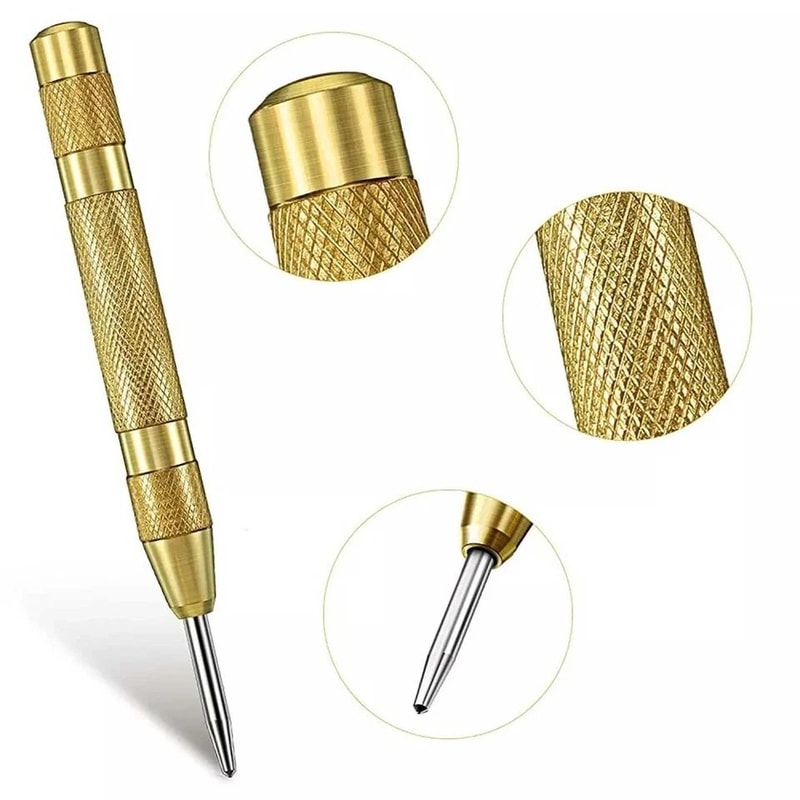 HeavyDuty Adjustable Automatic Center Punch Tool With Spring Loaded Action For Precision Metal Dril 4