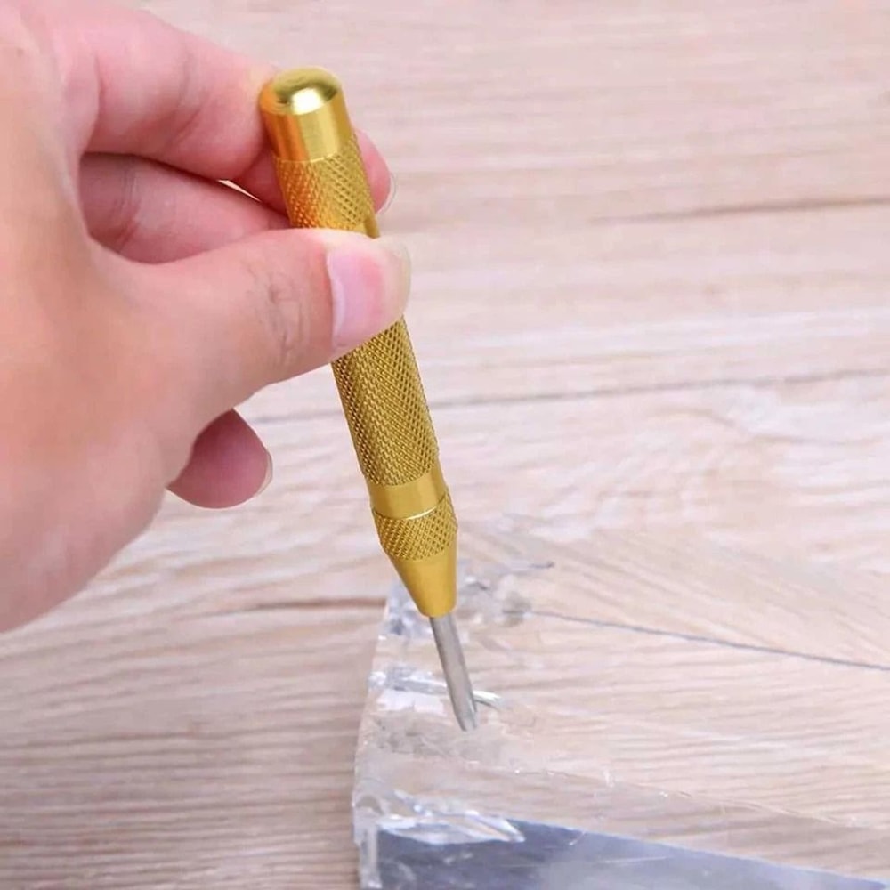 HeavyDuty Adjustable Automatic Center Punch Tool With Spring Loaded Action For Precision Metal Dril 7