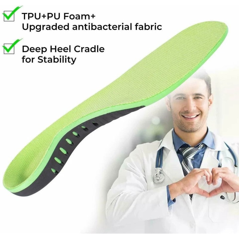 Orthotic Insoles For Flat Feet And High Arch Support Plantar Fasciitis Pain Relief 11