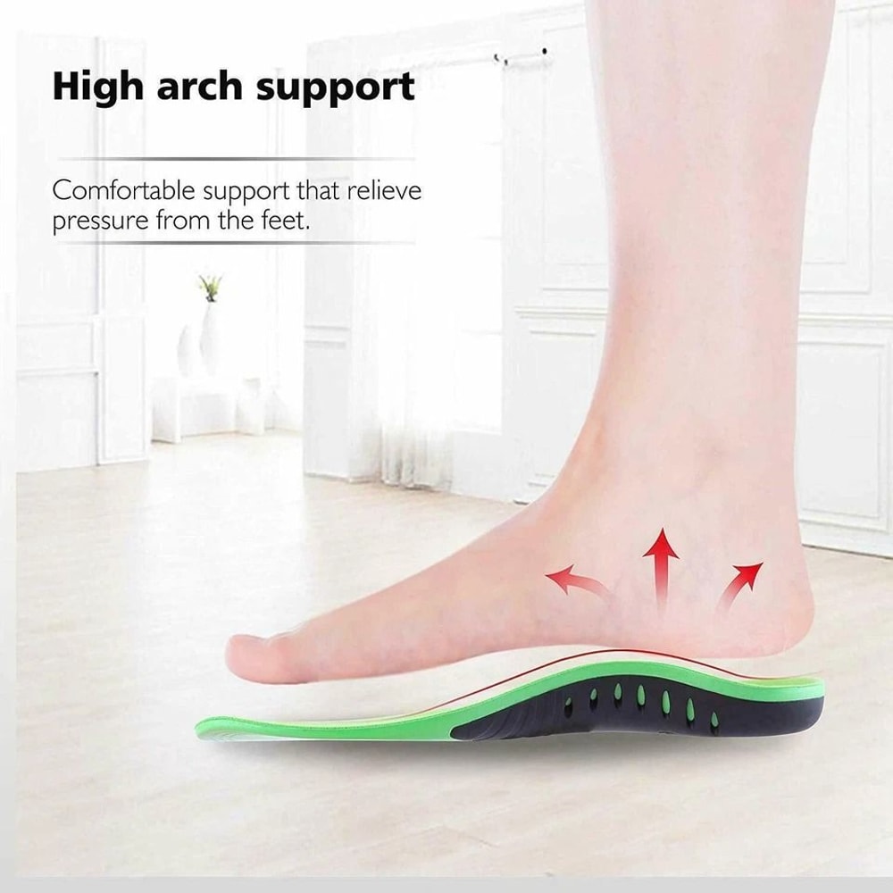 Orthotic Insoles For Flat Feet And High Arch Support Plantar Fasciitis Pain Relief 3