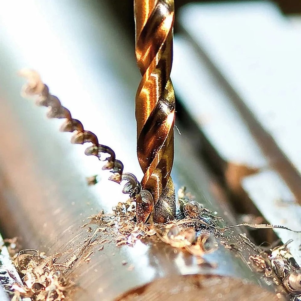 HSS Titanium Coated Twist Drill Bit Set With Quick Release Hex Shank For Metal Wood 0