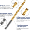 HSS Titanium Coated Twist Drill Bit Set With Quick Release Hex Shank For Metal Wood 11