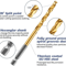 HSS Titanium Coated Twist Drill Bit Set With Quick Release Hex Shank For Metal Wood 11