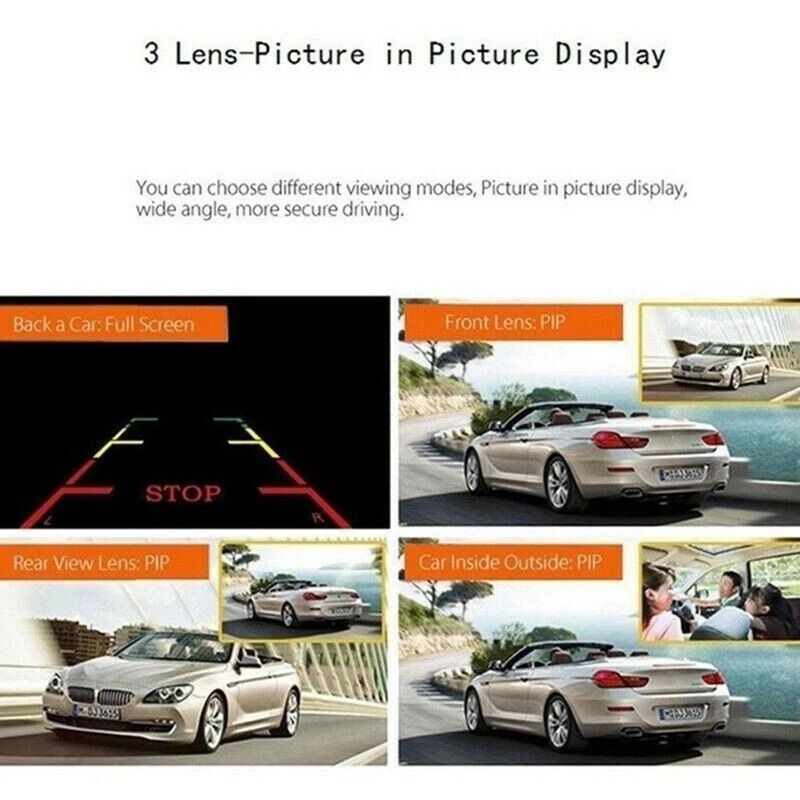 Dual Lens HD Car DVR Dash Cam With GSensor And Rearview Video Recorder 11