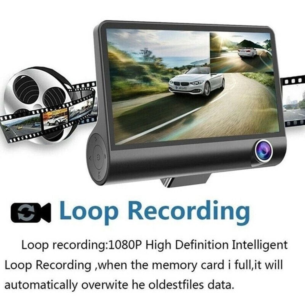 Dual Lens HD Car DVR Dash Cam With GSensor And Rearview Video Recorder 8