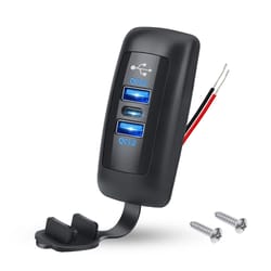 dual usb & pd fast charger power outlet for cars, rvs, boats