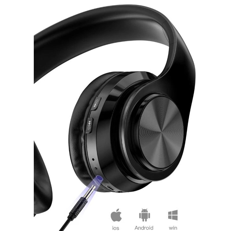 Super Bass Wireless Bluetooth Headphones Foldable Stereo Earphones With Mic For Clear Calls Immers 5
