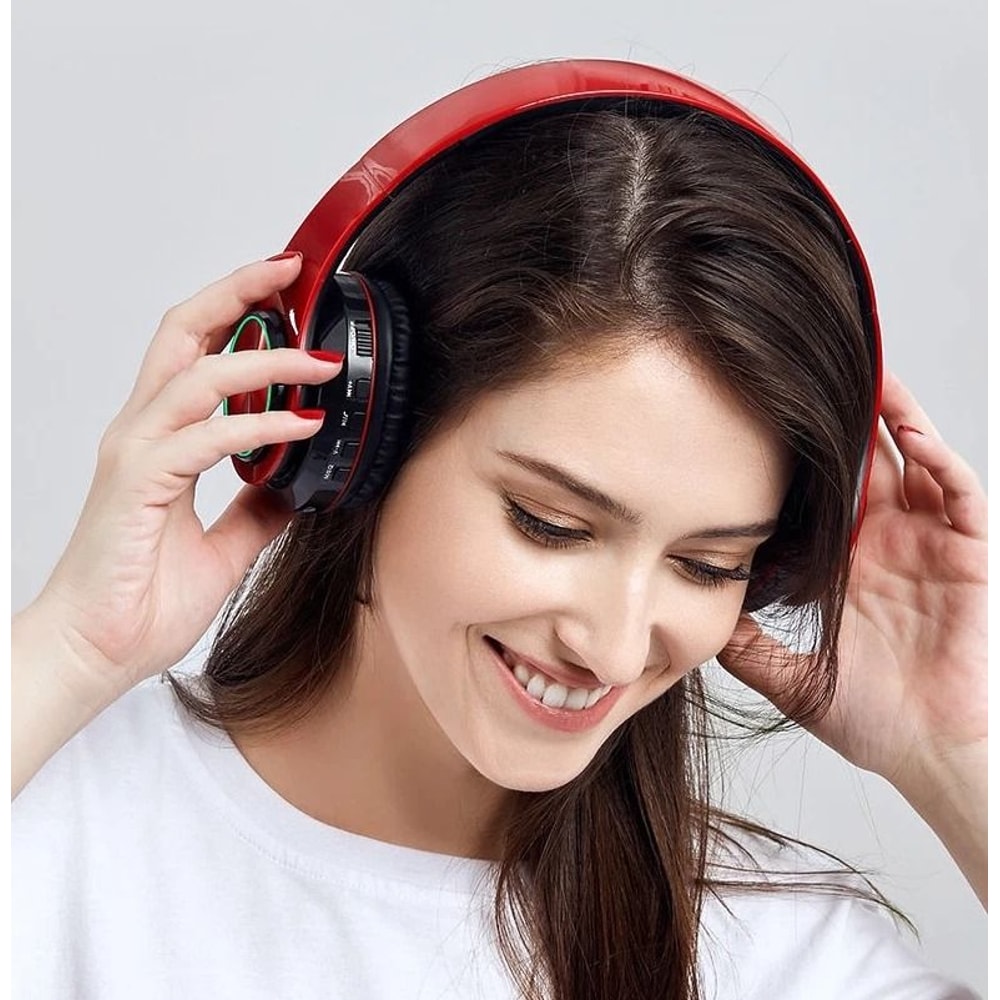 Super Bass Wireless Bluetooth Headphones Foldable Stereo Earphones With Mic For Clear Calls Immers 6