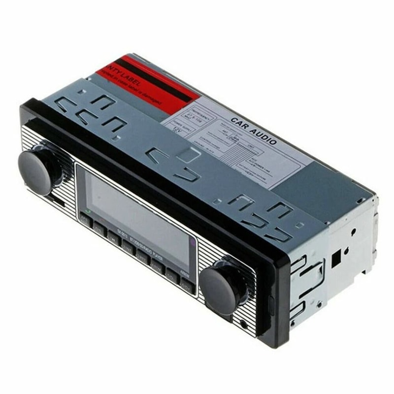 Vintage Bluetooth Car Radio FM Player With AUX USB SD Card Support 0