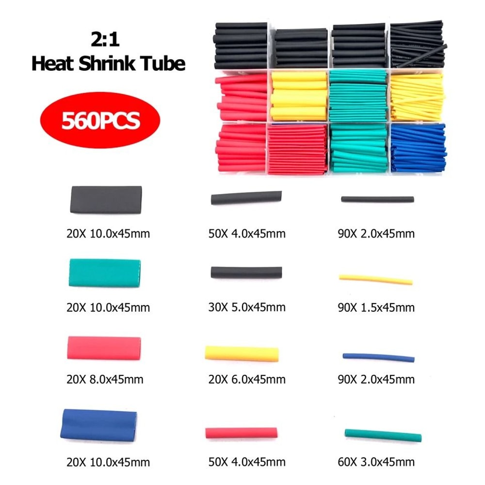 Heat Shrink Tubing Insulation Shrinkable Tube Wire Cable Sleeve With Box 0