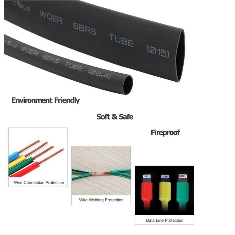 Heat Shrink Tubing Insulation Shrinkable Tube Wire Cable Sleeve With Box 9