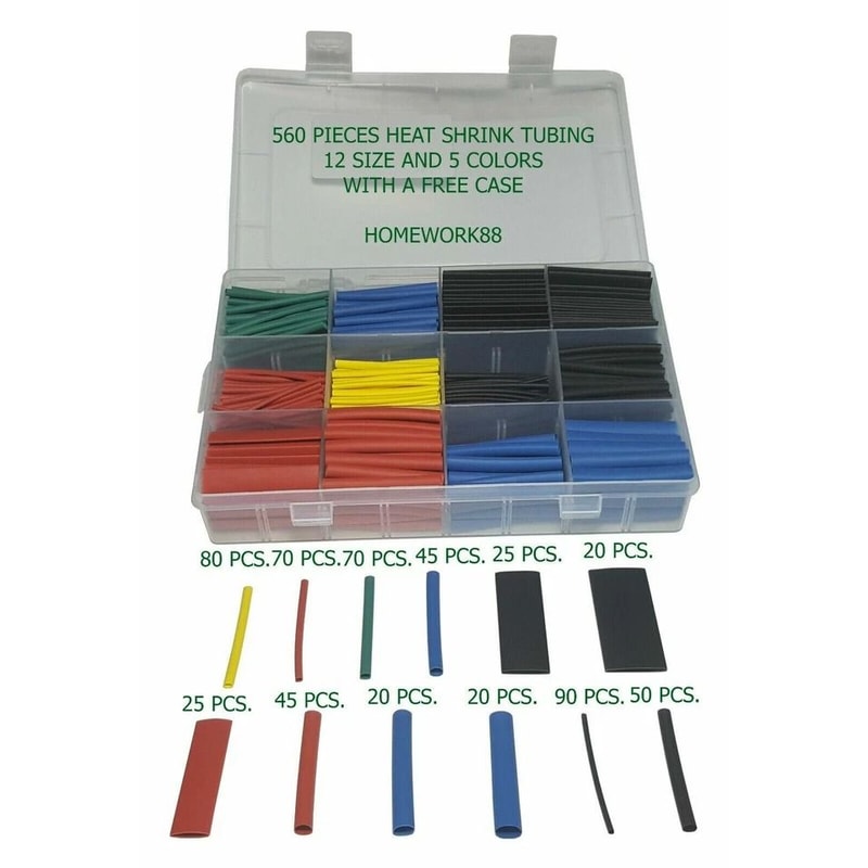Heat Shrink Tubing Insulation Shrinkable Tube Wire Cable Sleeve With Box 1