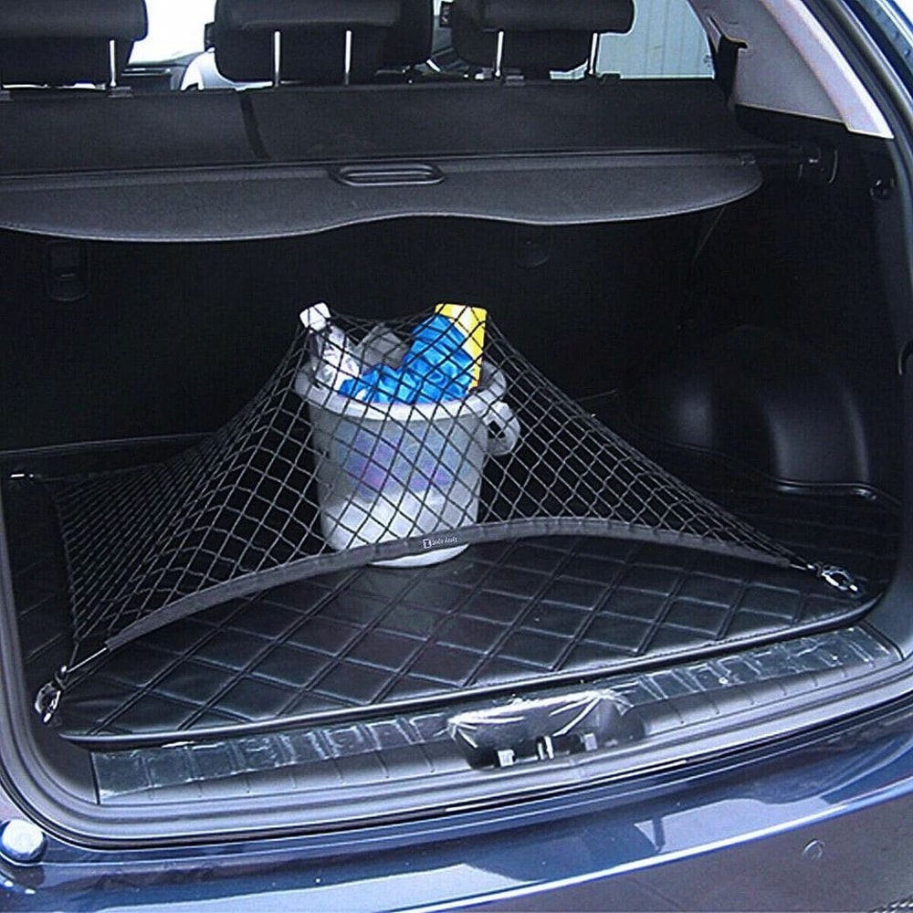 Universal Car Rear Cargo Net Organizer Stretchable Nylon Mesh For Trunk SUV 9