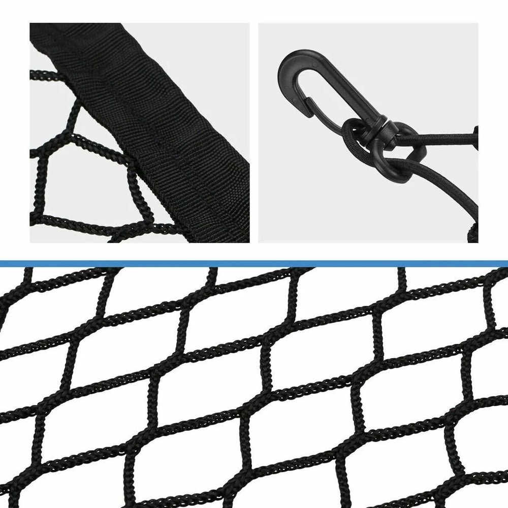 Universal Car Rear Cargo Net Organizer Stretchable Nylon Mesh For Trunk SUV 6