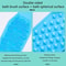 Silicone Bath Brush DualSided Exfoliating Scrubber For Body Wash Back 1